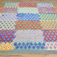 Load image into Gallery viewer, Afghan Tribal Handmade Geometric Design Wool Rug (Size 4.4 X 5.7 ) Cwral-8283