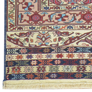 Flatweave Soumak Fine Tribal Handmade Wool Rug (Size 4.4 X 6.2) Cwral-8310