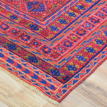 Load image into Gallery viewer, Fine Hand-Knotted And Hand-Woven Afghan Tribal Wool Rug (Size 4.8 X 6.0) Cwral-8313