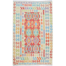 Load image into Gallery viewer, Hand-Woven Flatweave Handmade Kilim Wool Rug (Size 4.1 X 6.5) Cwral-8319