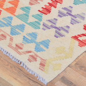 Hand-Woven Flatweave Handmade Kilim Wool Rug (Size 4.1 X 6.5) Cwral-8319