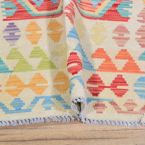 Hand-Woven Flatweave Handmade Kilim Wool Rug (Size 4.1 X 6.5) Cwral-8319