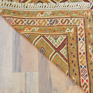 Tribal Handmade Geometric Design 100% Wool Rug (Size 2.8 X 4.0) Cwral-8322