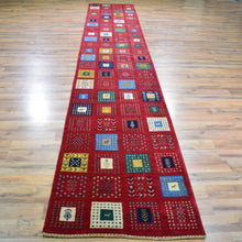 Load image into Gallery viewer, Hand-Knotted Modern Contemporary Gabbeh Design 100% Wool Rug (Size 2.6 X 13.10) Cwral-8328