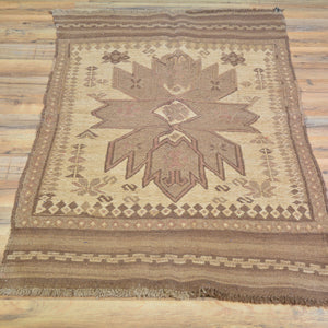 Flatweave Soumak Surmai Tribal Handmade Wool Rug (Size 2.5 X 4.3) Cwral-8376