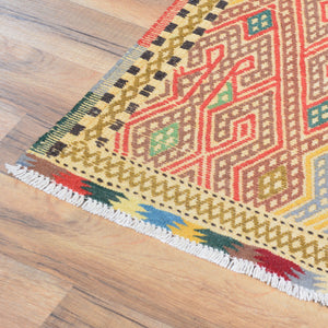 Soumak Tribal Olami Handmade Oriental Wool Rug (Size 2.7 X 4.2) Cwral-8379