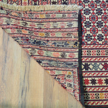 Load image into Gallery viewer, Flatweave Soumak Fine Tribal Malaeki Handmade Wool Rug (Size 3.1 X 4.4) Cwral-8388