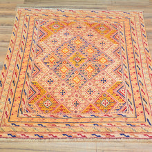 Load image into Gallery viewer, Hand-Knotted And Soumak Fine Oriental Tribal Afghan Rug (Size 2.7 X 3.10) Cwral-8394
