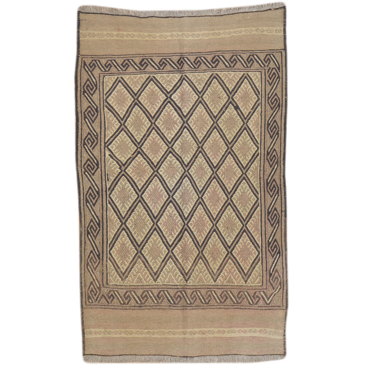 Flatweave Soumak Surmai Tribal Handmade Wool Rug (Size 2.6 X 4.8) Cwral-8397