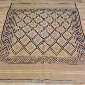 Flatweave Soumak Surmai Tribal Handmade Wool Rug (Size 2.6 X 4.8) Cwral-8397