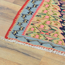 Load image into Gallery viewer, Hand-Woven Persian Sennah Kilim Geometric Design Wool Rug (Size 2.6 X 3.3) Cwral-8403