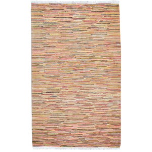 Hand-Knotted Modern Design Handmade Wool Rug (Size 3.0 X 4.10) Cwral-8478