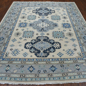 Hand-Knotted Caucasian Design Kazak Handmade Wool Rug (Size 8.0 X 9.3) Cwral-8487