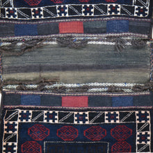 Load image into Gallery viewer, 2.6 x 5.8 Hand-Knotted Baluchi Handmade Vintage Saddle Bag Pure Wool Cwral-8502