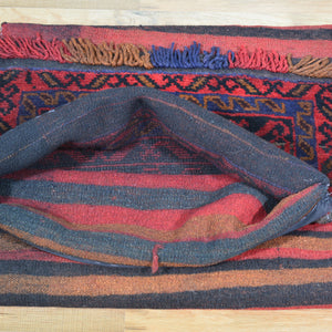 1.8 x 3.0 Hand-Knotted Baluchi Handmade Vintage Saddle Bag Pure Wool Cwral-8520