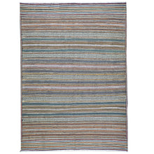 Load image into Gallery viewer, Hand-Woven Tribal larghairi Soumack Striped Design Wool Rug (Size 4.7 X 6.5) Cwral-8532