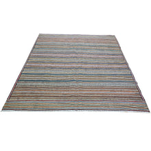 Load image into Gallery viewer, Hand-Woven Tribal larghairi Soumack Striped Design Wool Rug (Size 4.7 X 6.5) Cwral-8532