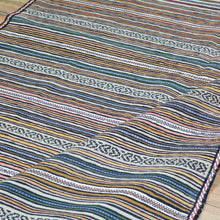 Load image into Gallery viewer, Hand-Woven Tribal larghairi Soumack Striped Design Wool Rug (Size 4.7 X 6.5) Cwral-8532