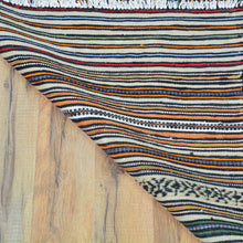 Load image into Gallery viewer, Hand-Woven Tribal larghairi Soumack Striped Design Wool Rug (Size 4.7 X 6.5) Cwral-8532