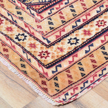 Load image into Gallery viewer, Afghan Tribal Mashwani Handmade Geometric Design Wool Rug (Size 4.8 X 5.10) Cwral-8574