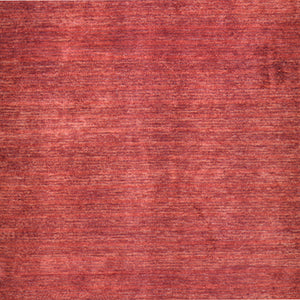 Hand-Knotted Red Modern Gabbeh Design Handmade Wool Rug (Size 3.4 X 12.7) Cwral-8610