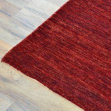 Load image into Gallery viewer, Hand-Knotted Red Modern Gabbeh Design Handmade Wool Rug (Size 3.4 X 12.7) Cwral-8610