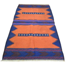 Load image into Gallery viewer, Hand-Woven Flat-weave Tribal Kilim Wool Rug (Size 2.11 X 5.8) Cwral-8616