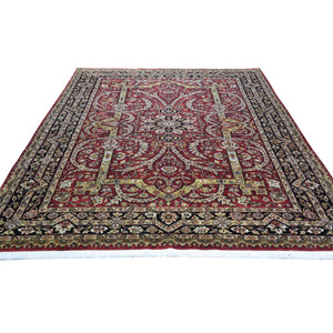 Hand-Knotted Oriental Tabriz Revival Design Handmade Wool Rug (Size 5.11 X 9.0) Cwral-8634