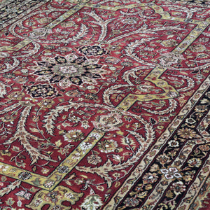 Hand-Knotted Oriental Tabriz Revival Design Handmade Wool Rug (Size 5.11 X 9.0) Cwral-8634