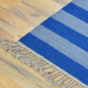 Hand-Woven Cotton Reversible Flatweave Handmade Rug (Size 4.3 X 6.1) Cwral-8649