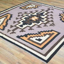 Load image into Gallery viewer, Hand-Woven Southwestern Design Wool Handmade Rug (Size 6.5 X 6.7) Cwral-8688