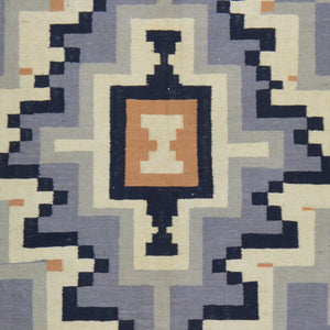 Hand-Woven Southwestern Design Wool Handmade Rug (Size 6.2 X 9.9) Cwral-8697