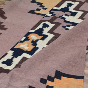 Hand-Woven Tribal Kilim Southwestern Design Wool Rug (Size 6.4 X 9.9) Cwral-8700