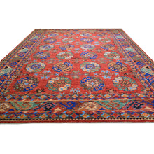 Load image into Gallery viewer, Hand-Knotted oriental Afghan Tribal Handmade Wool Rug (Size 9.4 X 12.6) Cwral-8706