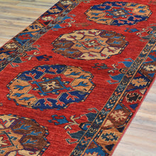 Load image into Gallery viewer, Hand-Knotted Afghan Tribal Wool Handmade Rug (Size 3.2 X 12.0) Cwral-8730