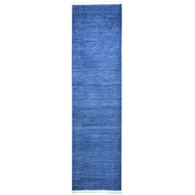 Load image into Gallery viewer, Hand-Knotted Blue Contemporary Handmade Wool Rug (Size 2.8 X 10.2) Cwral-8733