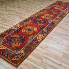 Load image into Gallery viewer, Hand-Knotted Afghan Tribal Wool Handmade Rug (Size 2.10 X 12.9) Cwral-8751
