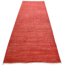 Load image into Gallery viewer, Hand-Knotted Red Contemporary Handmade Wool Rug (Size 2.9 X 9.11) Cwral-8766