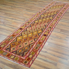 Load image into Gallery viewer, Hand-Knotted and Soumak Geometric Design Wool Rug (Size 2.4 X 11.1) Cwral-8793