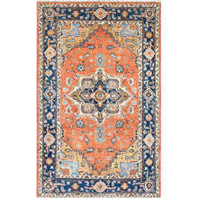 Load image into Gallery viewer, Hand-Knotted Oriental Heriz Design Wool Handmade Rug (Size 3.0 X 4.8) Cwral-8889