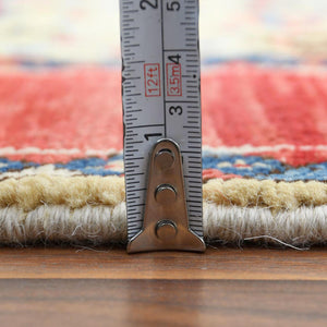Hand-Knotted Caucasian Design Kazak Wool Handmade Rug (Size 3.1 X 5.0) Cwral-8919