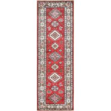 Load image into Gallery viewer, Hand-Knotted Caucasian Kazak Design 100% Wool Rug (Size 2.6 X 7.7) Cwral-8931