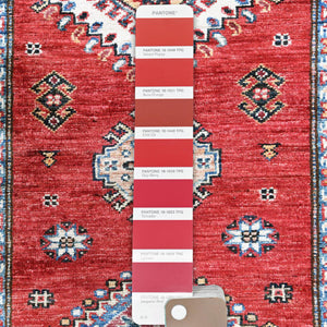 Hand-Knotted Caucasian Kazak Design 100% Wool Rug (Size 2.6 X 7.7) Cwral-8931