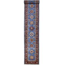 Load image into Gallery viewer, Hand-Knotted Caucasian Super Kazak Design Handmade Wool Rug (Size 3.0 X 26.8) Cwral-8976