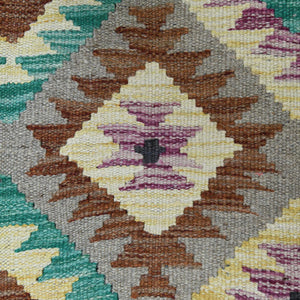 Hand-Woven Reversible Tribal Kilim Handmade Wool Rug (Size 3.5 X 4.5) Cwral-9021