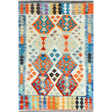 Load image into Gallery viewer, Hand-Woven Flatweave Tribal Kilim Handmade Wool Rug (Size 2.9 X 4.1) Cwral-9030