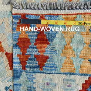 Hand-Woven Flatweave Tribal Kilim Handmade Wool Rug (Size 2.9 X 4.1) Cwral-9030