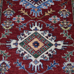 Hand-Knotted Caucasian Design Kazak Wool Handmade Rug (Size 3.2 X 4.9) Cwral-9072