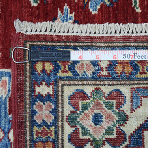 Hand-Knotted Caucasian Design Kazak Wool Handmade Rug (Size 3.2 X 4.9) Cwral-9072