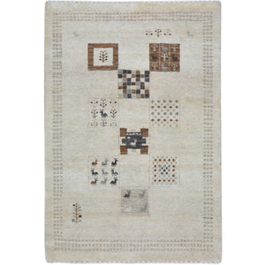 Hand-Knotted Contemporary Modern Design Wool Handmade Rug (Size 4.0 X 6.0) Cwral-9081